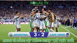 Messi và đồng đội thắng nghẹt thở phút cuối